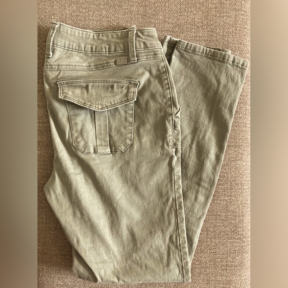 1822 Olive Green Denim Jeans size 6 - Picture 3 of 7